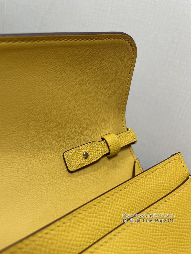 Hermes女士小挎包 愛馬仕Constance康康to go斜挎包 琥珀黃金扣  tdh2277